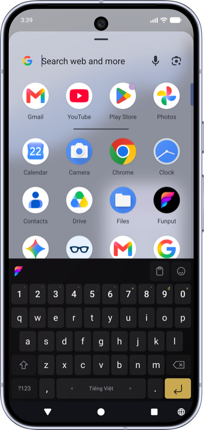 Bàn phím Funput trên Android